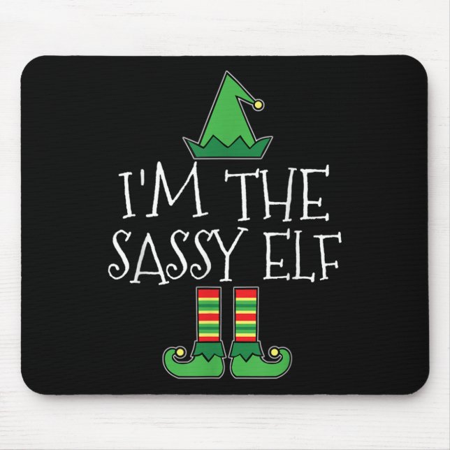I'm The Sy Elf Matching Family Group Christmas T S Mouse Pad (Front)