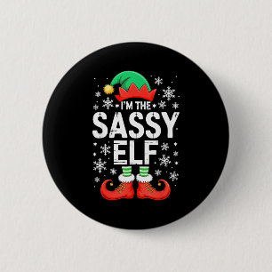 I'm The Sy Elf Shirt Family Matching Christmas Cos 2 Inch Round Button