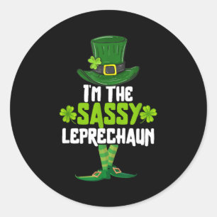 I'm The Sy Leprechaun Matching St Patrick's Day Co Classic Round Sticker
