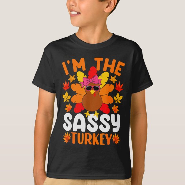I'm The Sy Turkey Shirt Funny Turkey Thanksgiving  (Front)