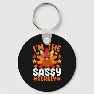 I'm The Sy Turkey Shirt Funny Turkey Thanksgiving  Keychain