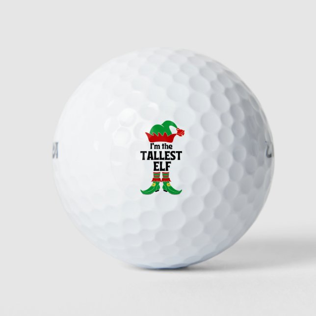 I'm The Tallest Elf Golf Balls (Front)