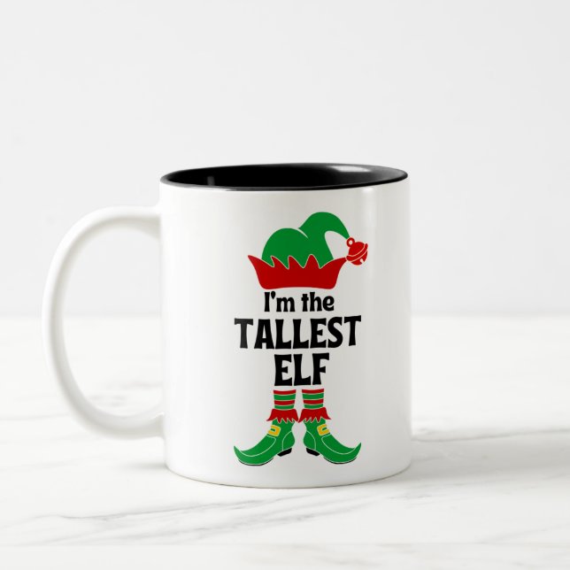 I'm The Tallest Elf Two-Tone Coffee Mug (Left)
