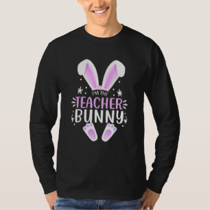 I'm The Teacher Bunny Easter Day Rabbit Family Mat T-Shirt
