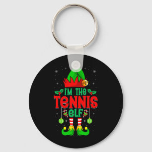 I'm The Tennis Elf - Xmas Party Tennis Player Chri Keychain