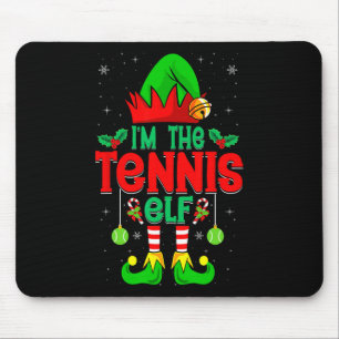 I'm The Tennis Elf - Xmas Party Tennis Player Chri Mouse Pad
