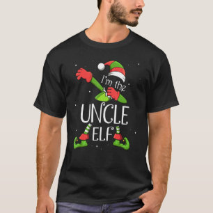 I'm The Uncle Elf Dabbing Santa Claus Xmas Family  T-Shirt