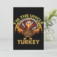 I'm The Uncle Turkey Family Matching Thanksgiving