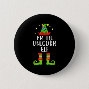 I'm The Unicorn Elf Matching Family Group Christma 2 Inch Round Button