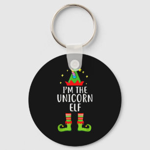 I'm The Unicorn Elf Matching Family Group Christma Keychain