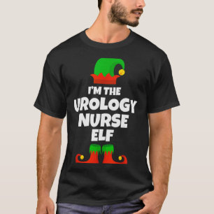 I'm The Urology Nurse Elf Family Pajama Christmas T-Shirt