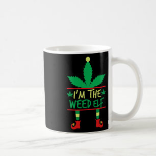 I'm The Weed Elf Funny Ugly Christmas Sweater Coffee Mug