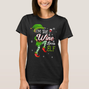 I'm The Wine Lover Elf Matching Family Christmas T-Shirt