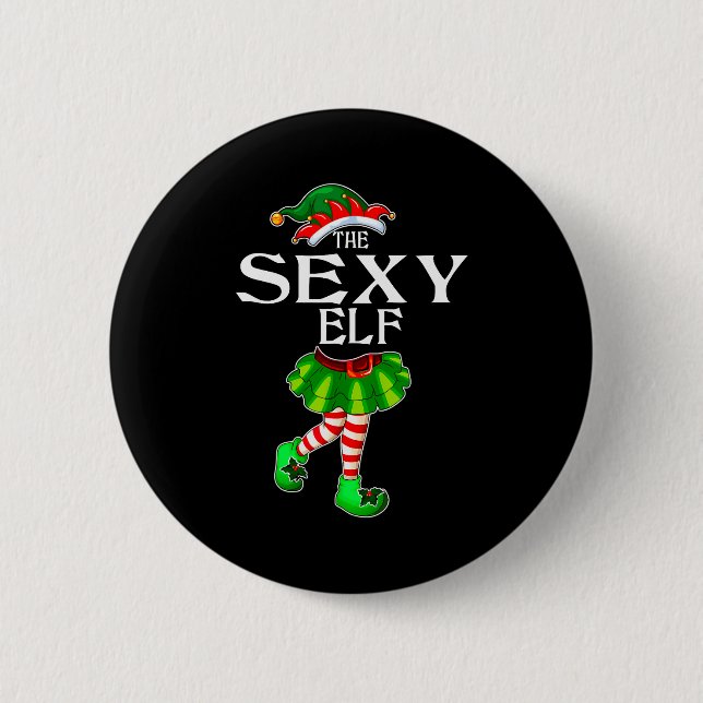 I'm The Y Elf Christmas Matching Family Group Funn 2 Inch Round Button (Front)