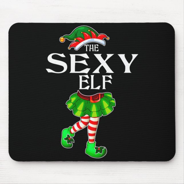 I'm The Y Elf Christmas Matching Family Group Funn Mouse Pad (Front)