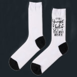 I'm The Youngest Sister Birthday Stepsister Funny Socks<br><div class="desc">I'M THE YOUNGEST SISTER RULES DON'T APPLY TO ME. Funny saying gift for sister, stepsister, sibling, women, mom, girls, toodler, baby. This is the perfect gift tee for Sis, Funny sister lover gift for you best mom or dad who loves sister daughter. Great gift tshirt for a birthday, Christmas and...</div>