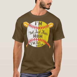 Im Their Number 1 Fan Softball Baseball Mom 124 T-Shirt