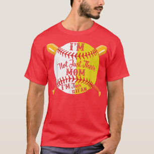 Im Their Number 1 Fan Softball Baseball Mom T-Shirt