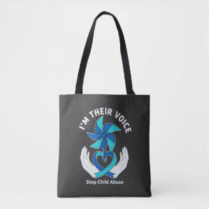 I'm Their Voice - Child Abuse Prevention Awareness Tote Bag