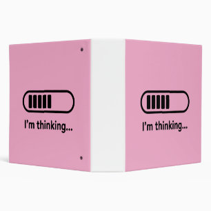 I'm Thinking... Loading Progress Bar Pink Minimali Binder