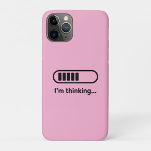 I'm Thinking... Loading Progress Bar Pink Minimali iPhone 11 Pro Case