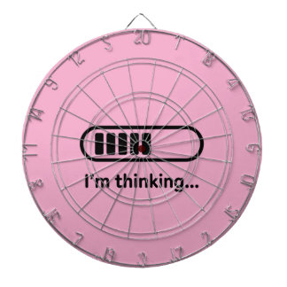 I'm Thinking... Loading Progress Bar Pink Minimali Dartboard