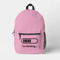 I'm Thinking... Loading Progress Bar Pink Minimali