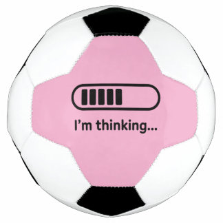 I'm Thinking... Loading Progress Bar Pink Minimali Soccer Ball