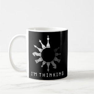 I'M Thinking Mind Sport Chess Clock Board Game Pie Coffee Mug