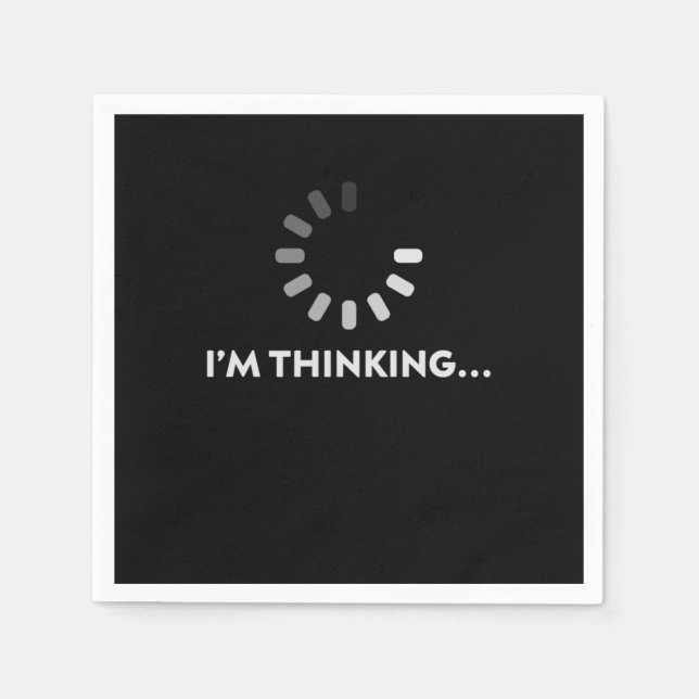 Im Thinking Programmer Coder Developer PC Gift Napkin (Front)