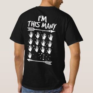 I'm This Many 13 Hands 65th Birthday 65 Years Old T-Shirt