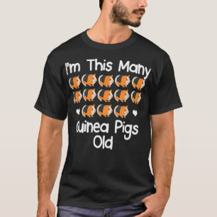 Im This Many guinea pigs Old 13 year old birthday  T-Shirt