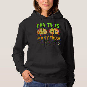 I'm This Many Tacos Second Birthday Twosday Cinco Hoodie