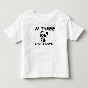 I'M THREE (AGE 3) Personalized T-shirts