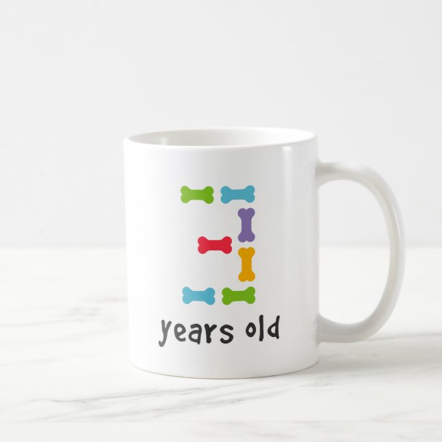 I'm Three Years Old Coffee Mug (Right)