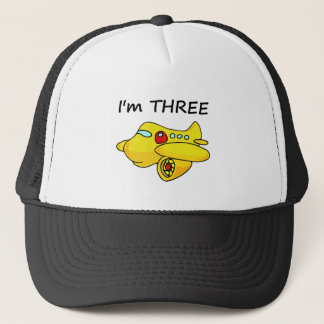 I'm Three, Yellow Plane Trucker Hat