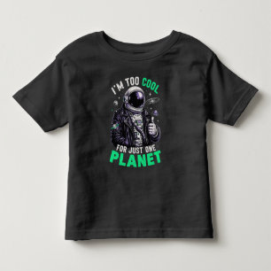 I'm too cool for just one planet toddler t-shirt