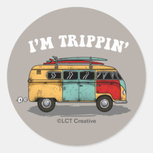 I'm Trippin' Classic Round Sticker