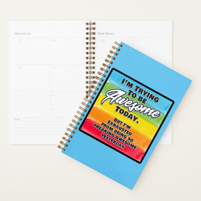I'm Trying To Be Awesome Today Planner (Display)
