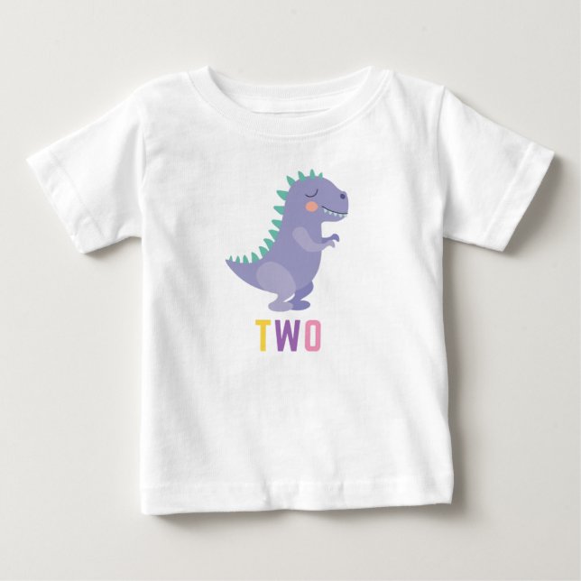 I'm Two 2nd Birthday Dinosaur Shirt (Front)