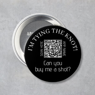I'm Tying The Knot Buy Me A Shot Bachelor Party 3 Inch Round Button