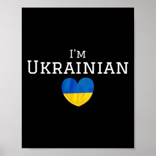 I'm Ukrainian Proud That I'm From Ukraine Souvenir Poster