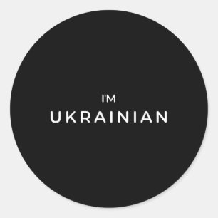 I'm Ukrainian Zelenskyy Stand with Ukraine Patriot Classic Round Sticker