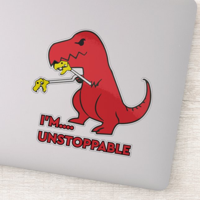 I'm Unstoppable Funny Dino (Detail)