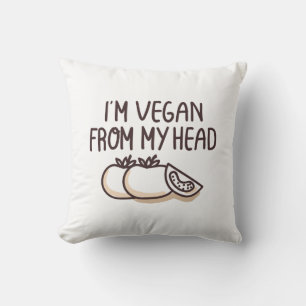 I'm Vegan Throw Pillow