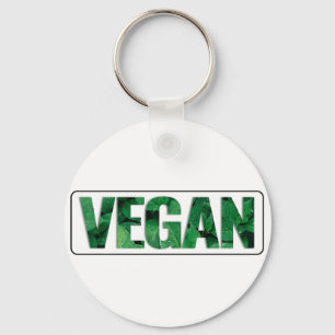 I'm Vegan, Typographic Design Keychain
