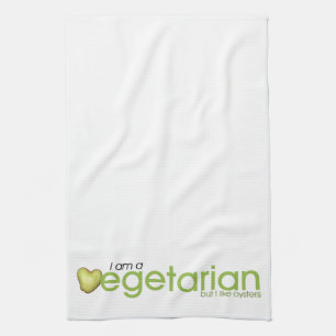 I'm Vegetarian Vertical Kitchen Towel