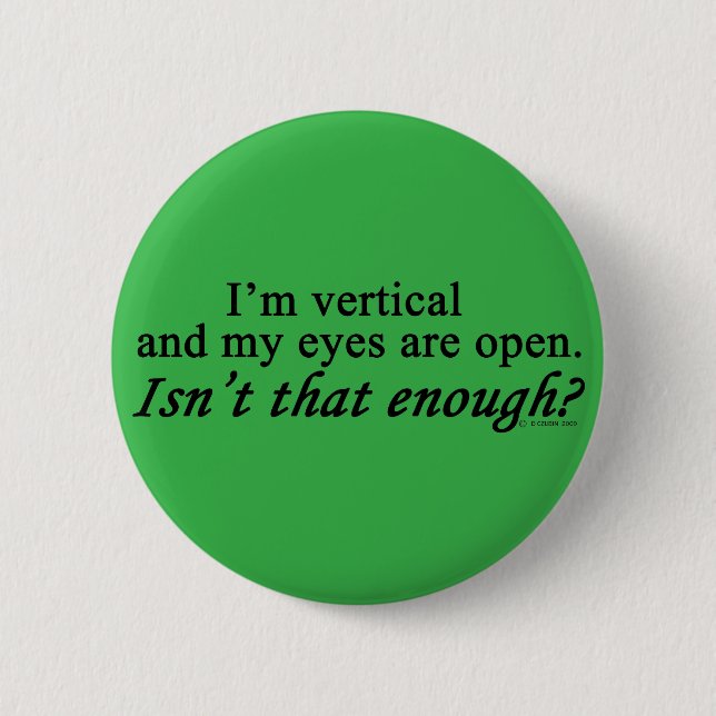 I'm Vertical 2 Inch Round Button (Front)