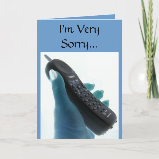 I'm Very Sorry... Card (Front)