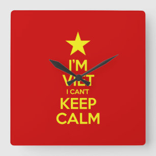 I'm Viet I Can't Keep Calm Square Wall Clock